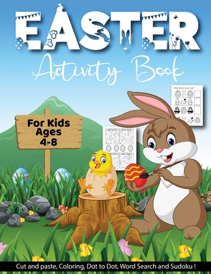 Easter Activity Book for Kids Ages 4-8: Workbook Game for Learning