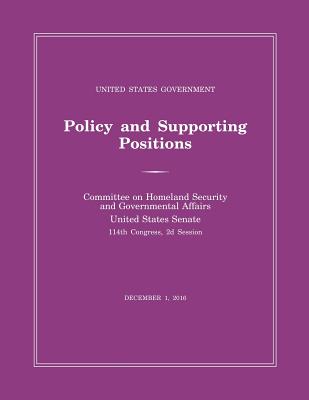 United States Government Policy and Supporting Positions (Plum Book) 2016 Cover Image