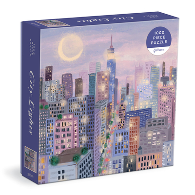 City Lights 1000 PC Puzzle in a Square Box By Galison by (Artist) Joy Laforme (Created by) Cover Image