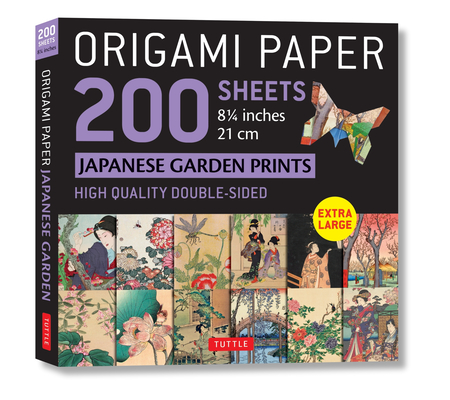 Origami Paper 200 Sheets Japanese Garden Prints 8 1/4 21cm: Double Sided Origami Sheets with 12 Different Prints (Instructions for 6 Projects Included