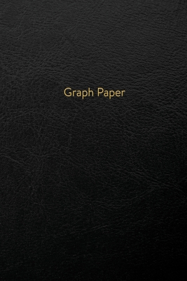 Graph Paper: Executive Style Composition Notebook - Elegant Black Leather Style, Softcover - 6 x 9 - 100 pages (Office Essentials) By Birchwood Press Cover Image