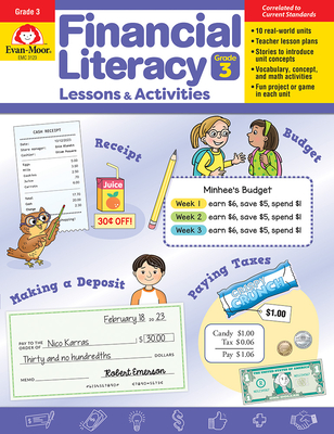 Financial Literacy Lessons and Activities, Grade 3 Teacher Resource By Evan-Moor Corporation Cover Image