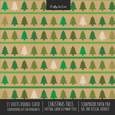 Christmas Scrapbook Paper Pad: Christmas Background 8x8 Decorative Paper Design Scrapbooking Kit for Cardmaking, DIY Crafts, Creative Projects
