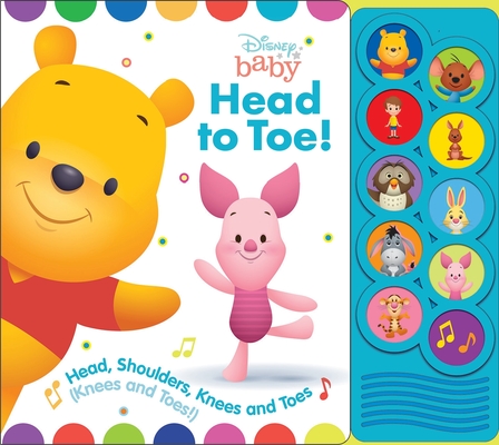 Listen and Learn Board Book Disney Baby Winnie the Pooh Head to Toe: Head, Shoulders, Knees and Toes (Play-A-Song) Cover Image