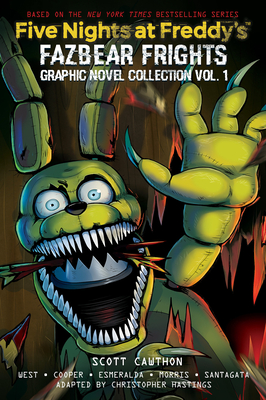 Five Nights at Freddy's: Fazbear Frights Graphic Novel Collection Vol. 1 By Scott Cawthon, Elley Cooper, Carly Anne West, Christopher Hastings (Adapted by), Didi Esmeralda (Illustrator), Anthony Morris (Illustrator), Andi Santagata (Illustrator) Cover Image