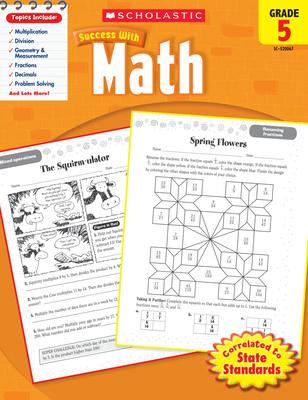 Scholastic Success With Math: Grade 5 Workbook Cover Image