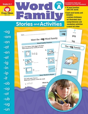 Word Family Stories and Activities, Kindergarten - Grade 2 (Level A), Teacher Resource (Word Family: Stories & Activities) Cover Image