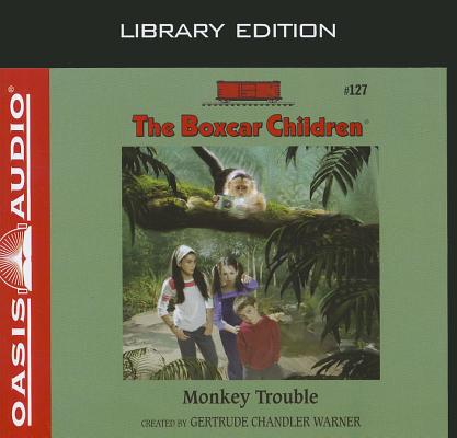 Cover for Monkey Trouble (Library Edition) (The Boxcar Children Mysteries #127)