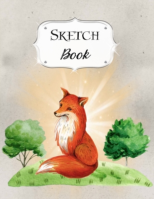 Doodle Book : Large Cute Fox Drawing Sketch Book Paper, Gifts for