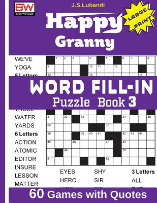 Happy Granny WORD FILL-IN Puzzle Book 3