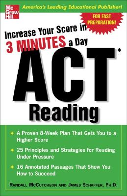 Increase Your Score in 3 Minutes a Day: ACT Reading Cover Image