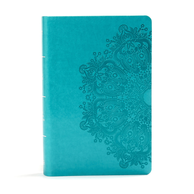 KJV Large Print Personal Size Reference Bible, Teal Leathertouch Cover Image
