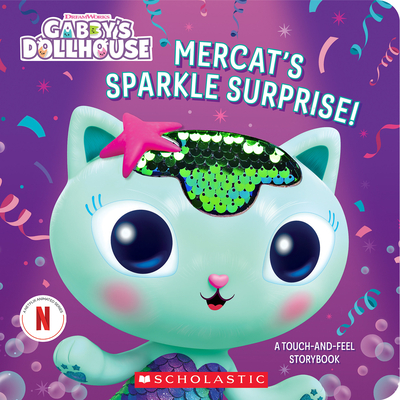 MerCat's Sparkle Surprise!: A Touch-and-Feel Storybook (Gabby's Dollhouse) Cover Image