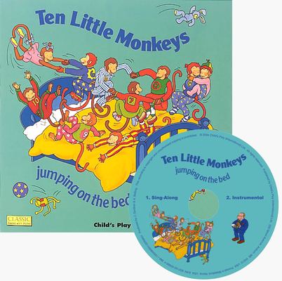 Ten Little Monkeys: Jumping on the Bed [With CD (Audio)] (Classic Books with Holes) Cover Image