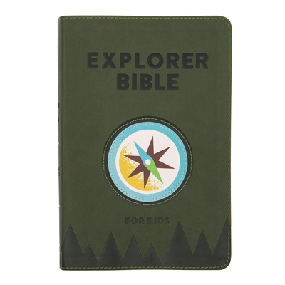 CSB Explorer Bible for Kids, Olive Compass LeatherTouch By CSB Bibles by Holman Cover Image