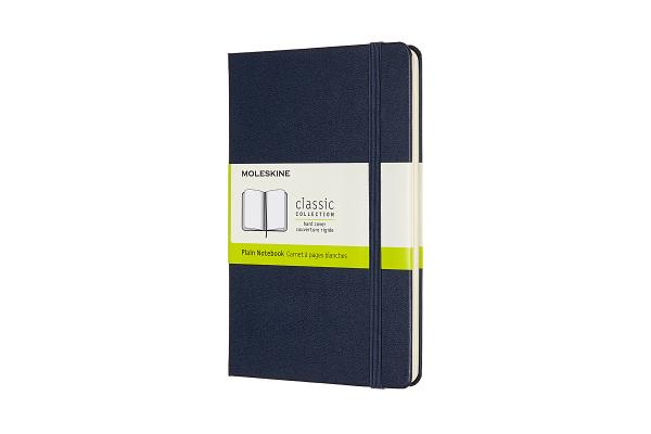 Moleskine Notebook, Medium, Plain, Sapphire Blue, Hard Cover (4.5 x 7) By Moleskine Cover Image