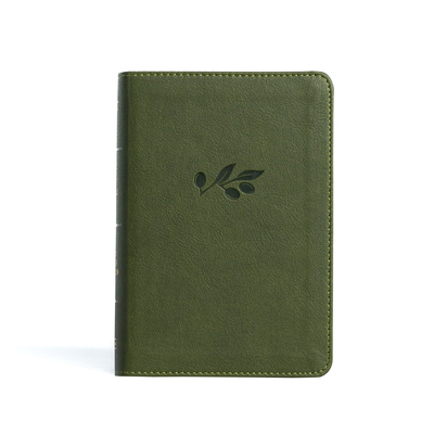 KJV Large Print Compact Reference Bible, Olive LeatherTouch Cover Image