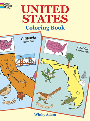 United States Coloring Book By Winky Adam Cover Image