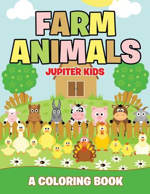 Farm Animals (A Coloring Book) Cover Image