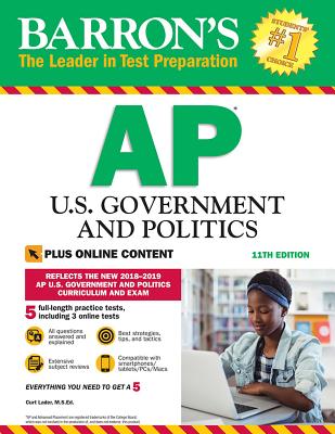 Barron's AP U.S. Government and Politics with Online Tests (Barron's Test Prep)