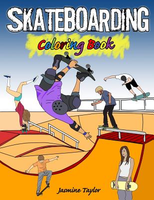 Skateboarding Coloring Book Cover Image