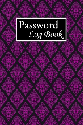 Password Log Book: Internet Password Logbook Large Print With Tabs - Violet Flower Pattern Background Cover By Norman M. Pray Cover Image