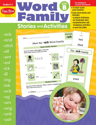 Word Family Stories and Activities, Kindergarten - Grade 2 (Level B), Teacher Resource (Word Family: Stories & Activities) Cover Image