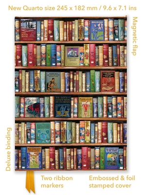 Bodleian Libraries: Hobbies & Pastimes Bookshelves (Foiled Quarto Journal) (Flame Tree Quarto Notebook)