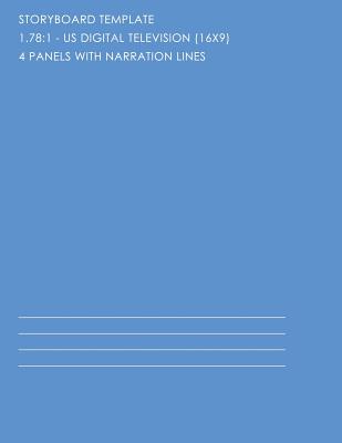 178-4pwn: Storyboard Notebook - 4 Panels with Narration By Fusello Publishing Cover Image