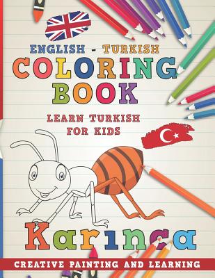 Coloring Book: English - Turkish I Learn Turkish for Kids I Creative Painting and Learning. (Learn Languages #15) Cover Image