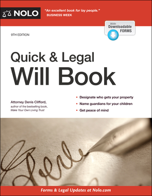 Quick & Legal Will Book Cover Image