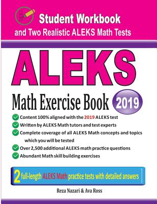 ALEKS Math Exercise Book: Student Workbook and Two Realistic ALEKS Math Tests Cover Image