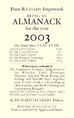Poor Richard's Almanack for 2003 Cover Image