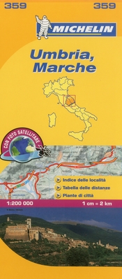 Michelin Umbria, Marche, Italia (Michelin Maps #359) By Michelin (Other) Cover Image