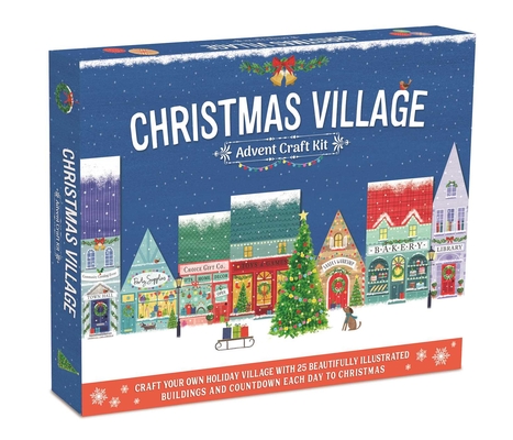 Christmas Village Advent Craft Kit: With 25 Beautifully Illustrated Buildings - Christmas Craft Cover Image