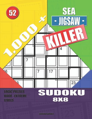 1,000 + Mega sudoku killer 8x8: Logic puzzles hard - extreme levels  (Paperback)