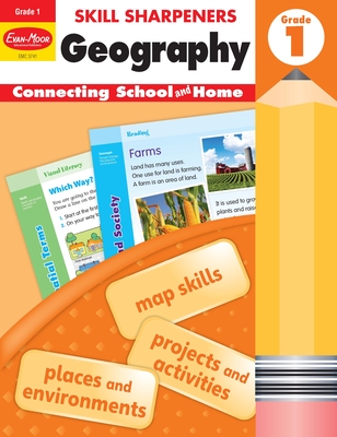 Skill Sharpeners: Geography, Grade 1 Workbook Cover Image