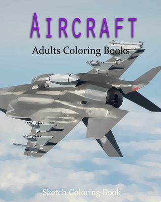 AirCraft Coloring Book: Sketch Coloring Book Cover Image