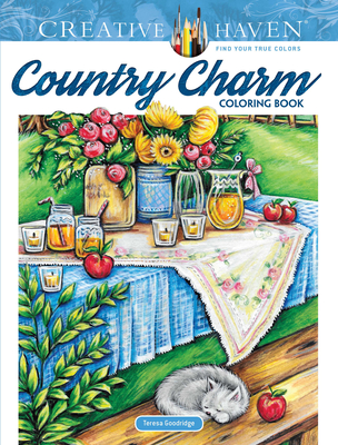 Creative Haven Country Charm Coloring Book Cover Image