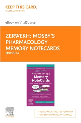 Mosby's Pharmacology Memory Notecards - Elsevier eBook on Vitalsource (Retail Access Card): Visual, Mnemonic, and Memory AIDS for Nurses Cover Image