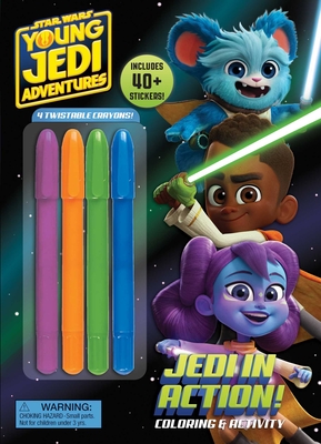 Star Wars Young Jedi Adventures: Jedi in Action! (Color & Activity with Twistable Crayons) Cover Image