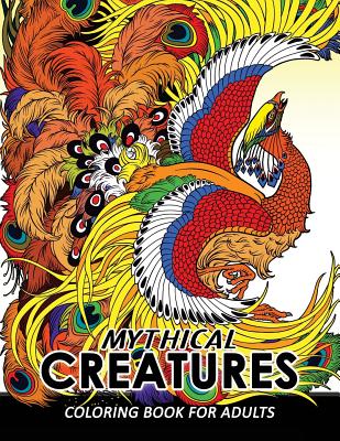 Mermaids Dragon Magical World and Amazing Mythical Animals: Adult Coloring Book Centaur Phoenix Pegasus Hydra and other. Unicorn 