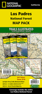 Los Padres National Forest [Map Pack Bundle] (National Geographic Trails Illustrated Map) By National Geographic Maps Cover Image