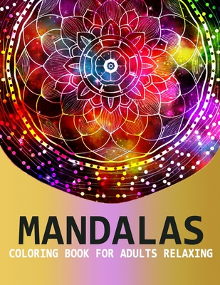 cool pattern mandalas coloring book stress- relief: Coloring Book For Adults  Stress Relieving Designs, 50 Intricate mandala adults with Detailed  Mandalas for Relaxation and Stress Relief, gift, Medita 