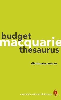 Macquarie Budget Thesaurus By Macquarie Dictionary Cover Image