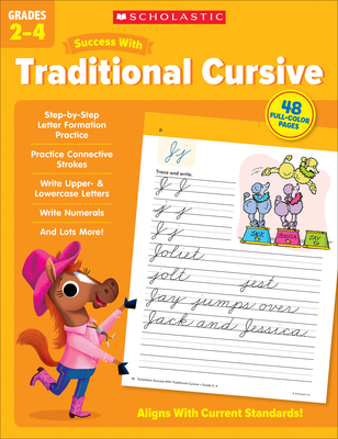 Scholastic Success with Traditional Cursive Grades 2-4 Workbook Cover Image