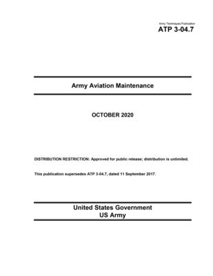 Army Techniques Publication ATP 3-04.7 Army Aviation Maintenance October 2020