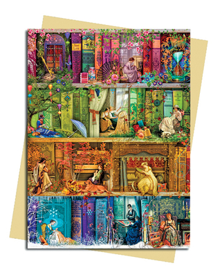Aimee Stewart: A Stitch in Time Bookshelf Greeting Card: Pack of 6 (Greeting Cards) Cover Image