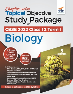 Chapter-wise Topical Objective Study Package for CBSE 2022 Class 12 Term I Biology By Disha Experts Cover Image