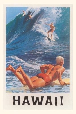 Vintage Journal Riding the Big Waves, Hawaii By Found Image Press (Producer) Cover Image